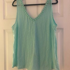 Lilly Pulitzer Gigi Tank Top with Pom Pom